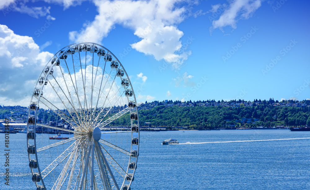 Fototapeta premium Seattle Ferris Wheel