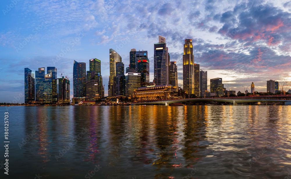 Obraz premium Singapore city skyline