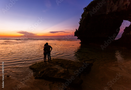 Couple in Suluban beach - Bali Indonesia