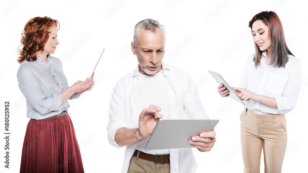 people using tablets