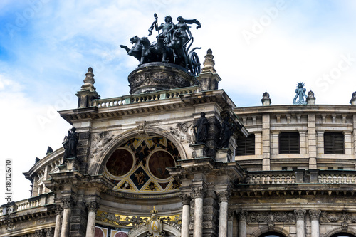 Baroque building Zwinger in Dresden, Germany