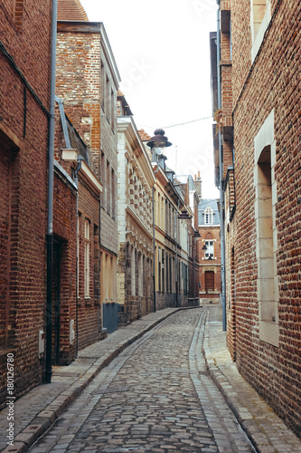 street view of downtown in Lille, France