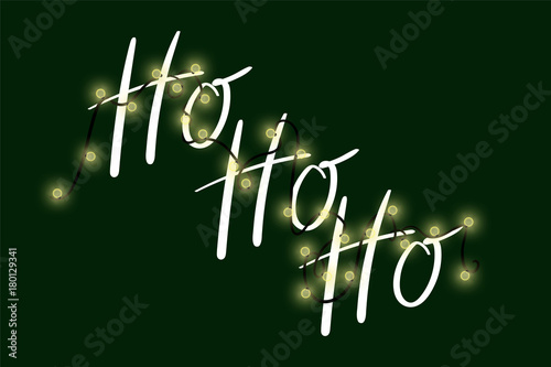Ho Ho Ho mit Lichterkette