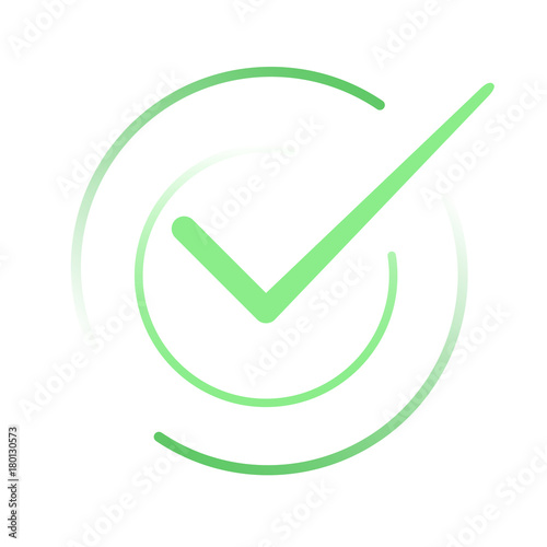 Load completed progress bar icon on white background
