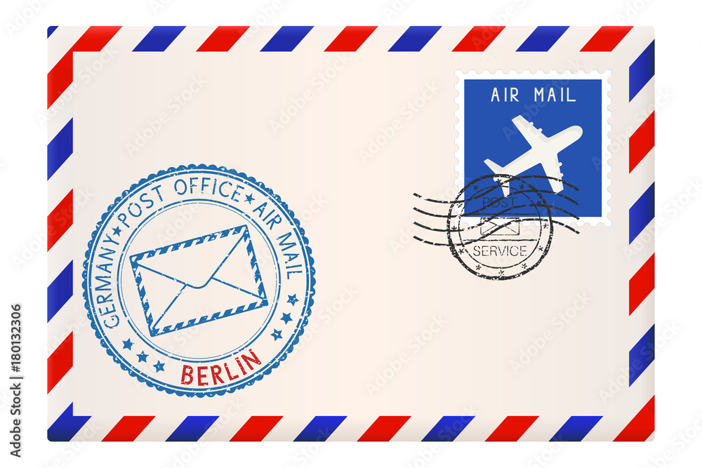 Mail envelope with Berlin stamp