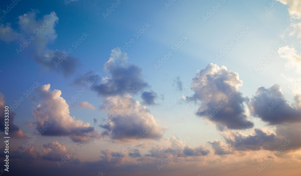 Obraz premium sunset sky background