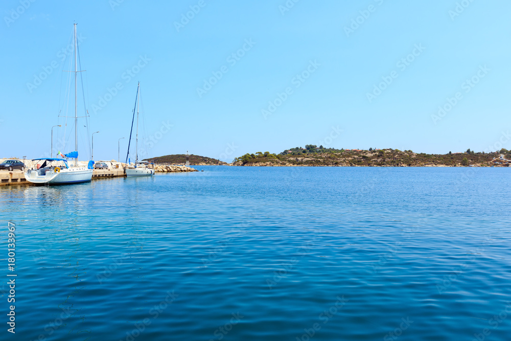 Lagonisi port, Sithonia, Greece.