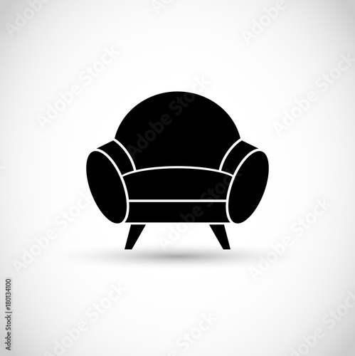 Armchair icon vector