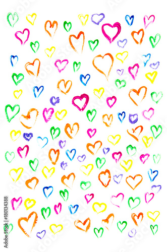 Abstract Valentine's Day hearts.