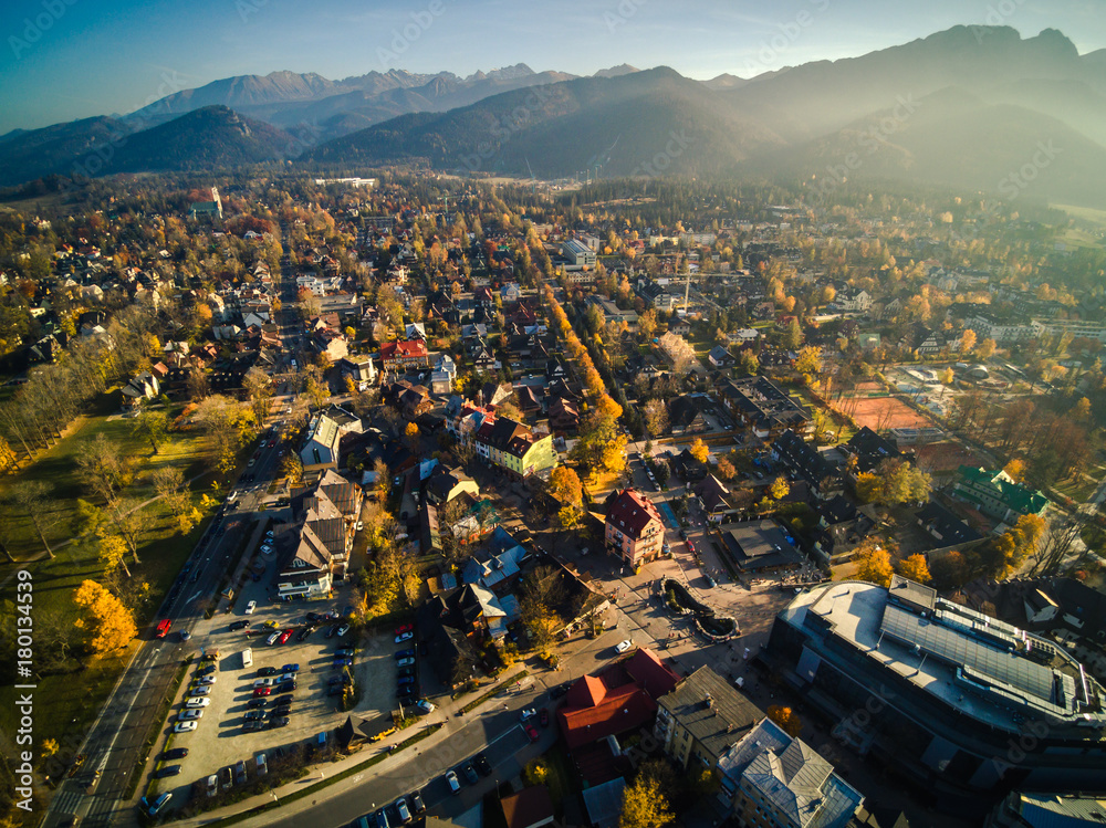 Zakopane, Krupówki, Giewont