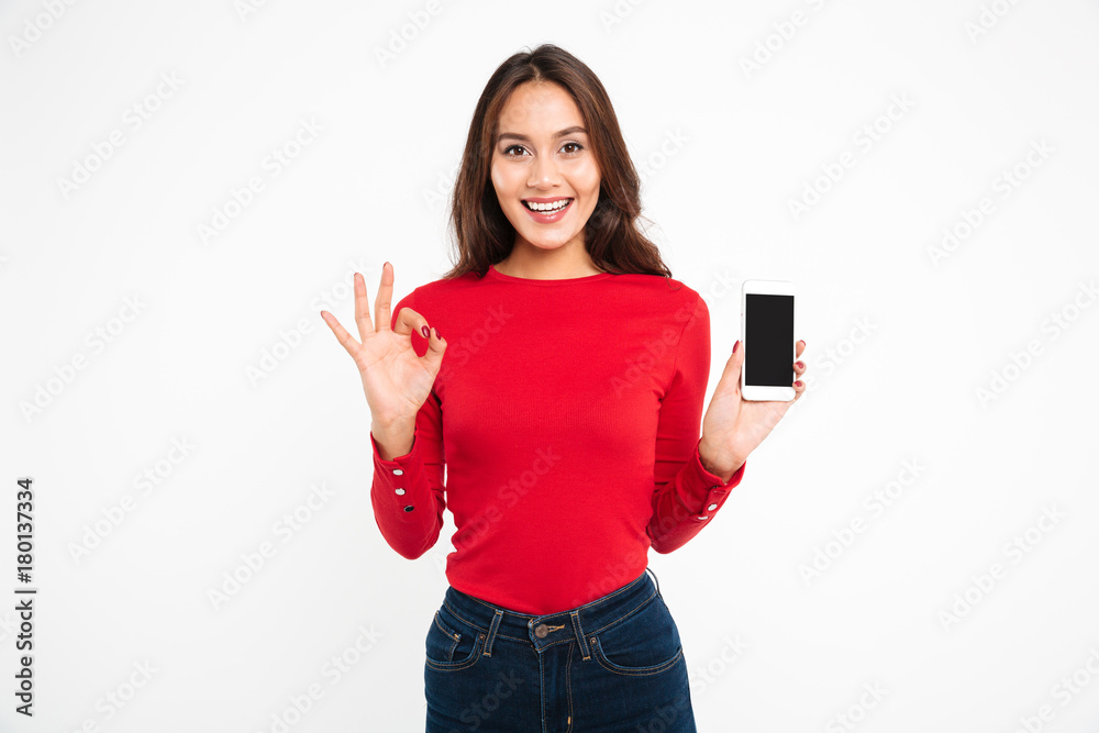 Portrait of a cheerful friendly asian woman = Portrait of a cheerful friendly asian woman =