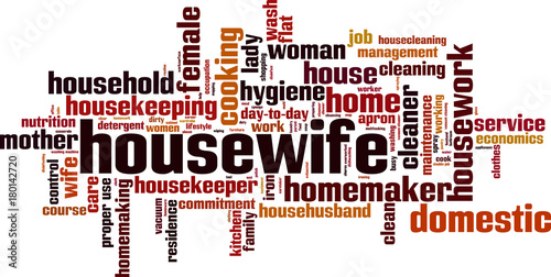 Housewife word cloud