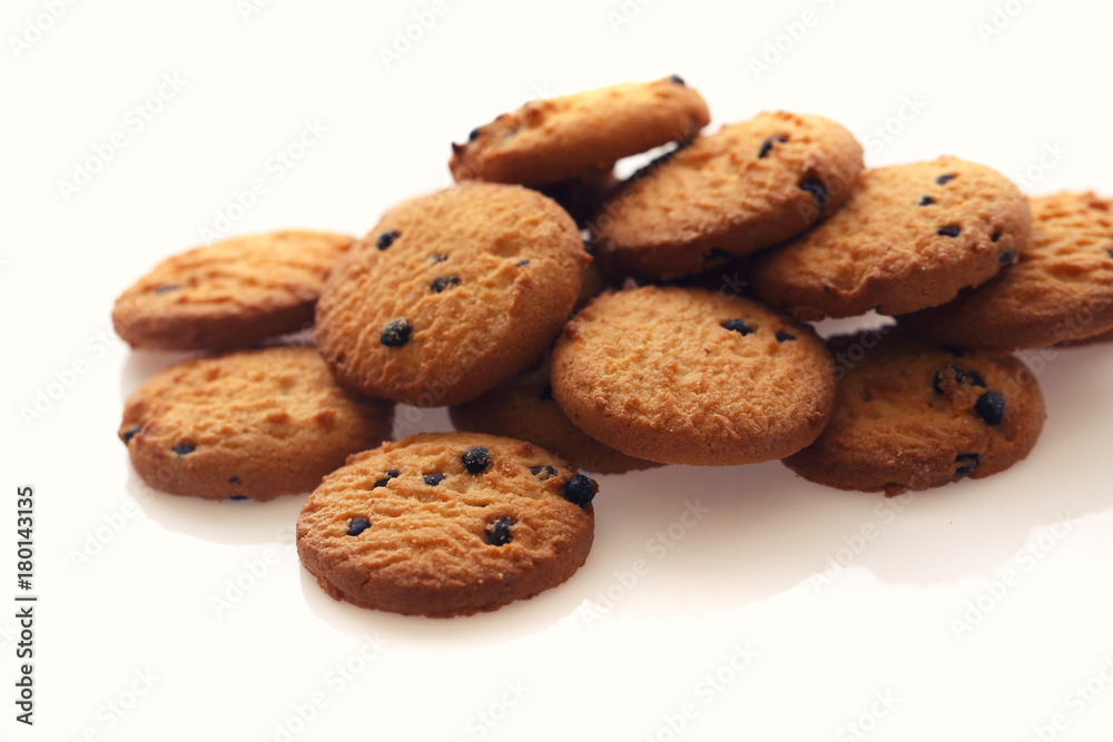 Chocolate chip cookie isolated in white background Chocolate chip cookie isolated in white background