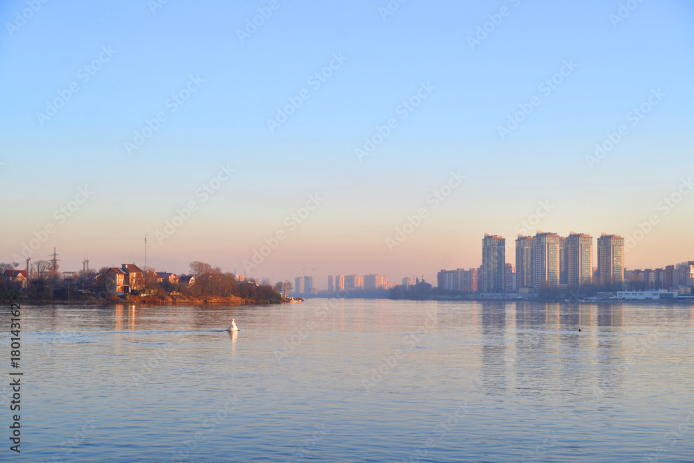 View of Neva river, St.Petersburg.