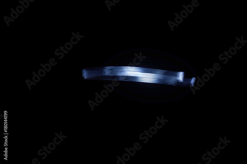 paint with light on black background sign -