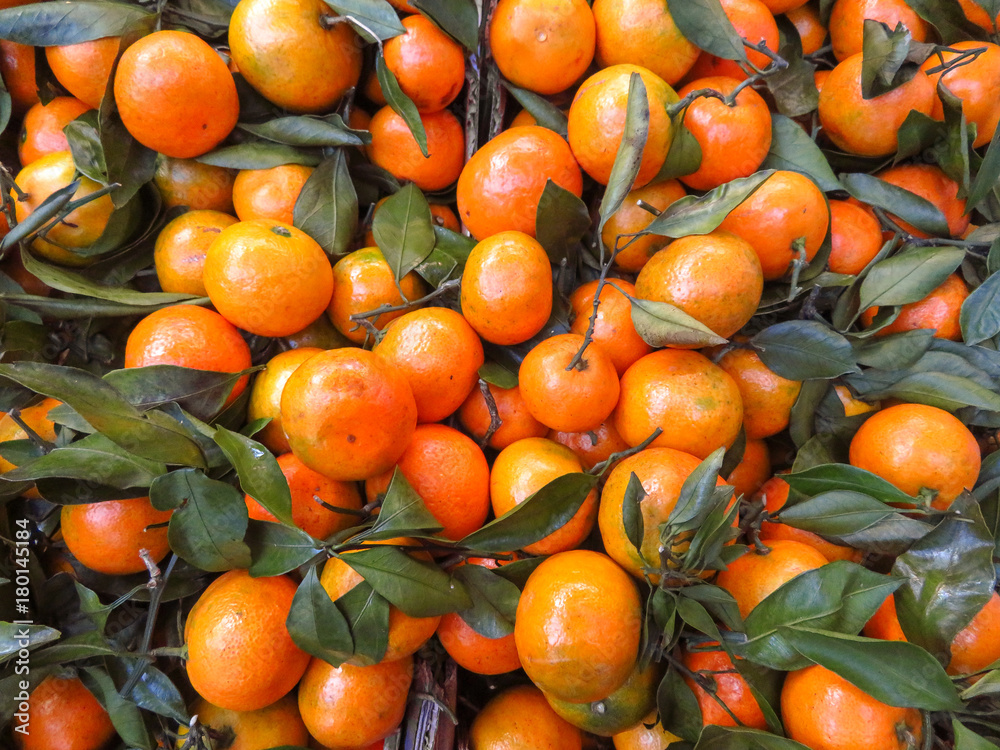 Background of mandarins