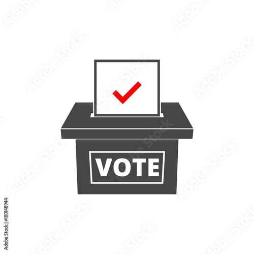 Voting concept, Vote concept icon, Flat style illustration of election day