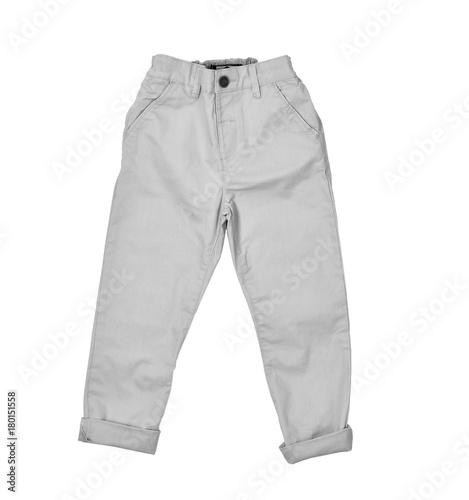 Pants on white background