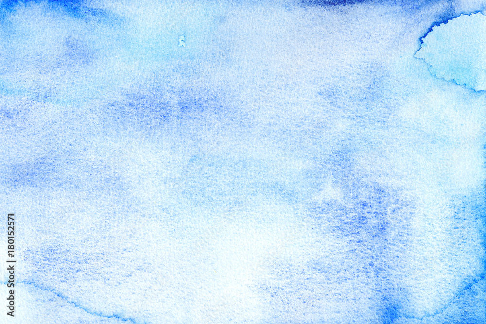 Water colored blue background.