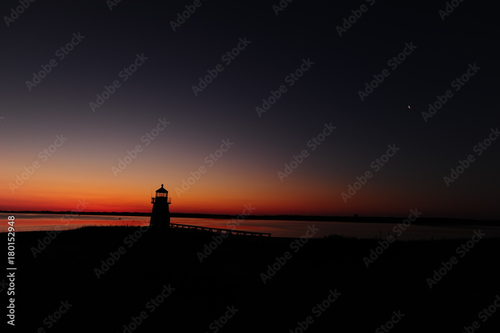 sunrise nantucket Brant Point lighthouse