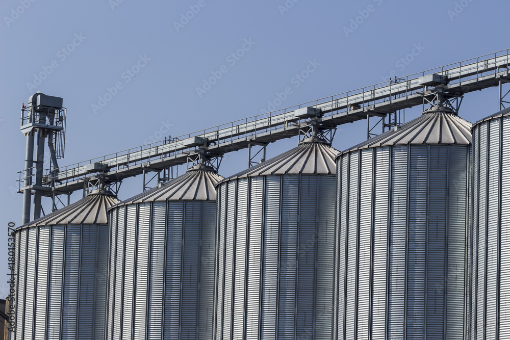 silos in a warehouse silos in a warehouse