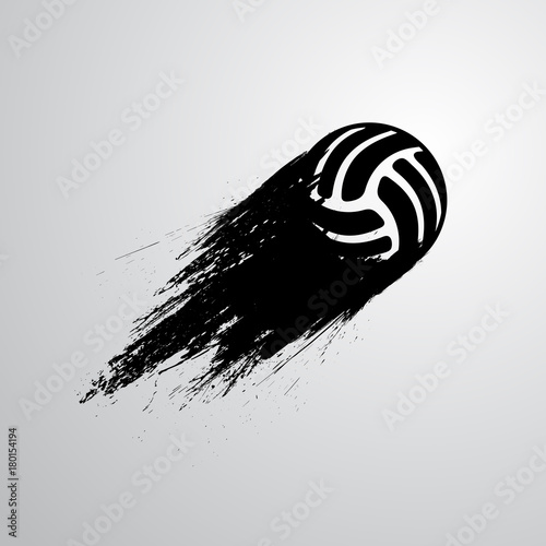Ink blots volleyball ball