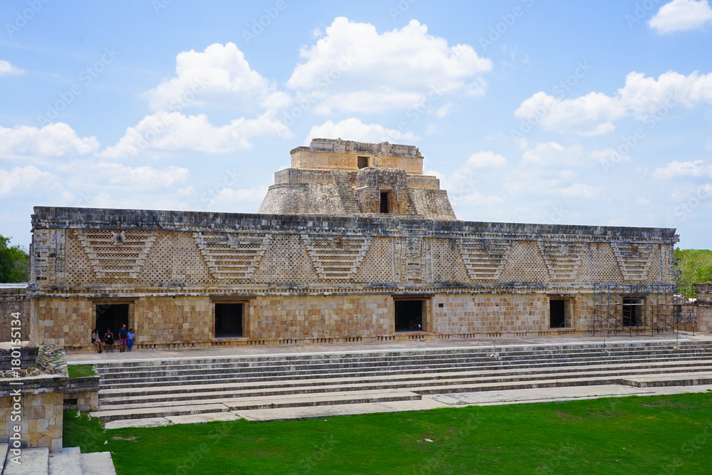 Mayan Pyramids in Uxmal, Mexico