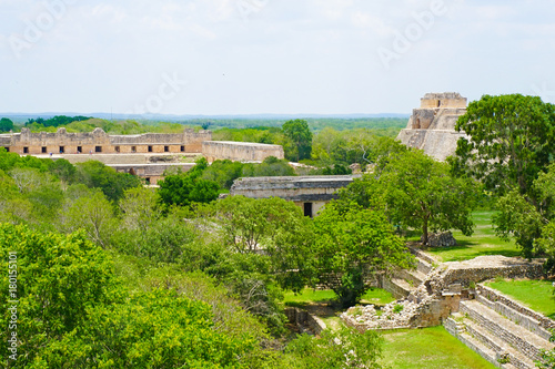 Mayan Pyramids in Uxmal, Mexico