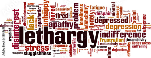 Lethargy word cloud