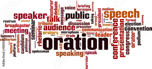 Oration word cloud