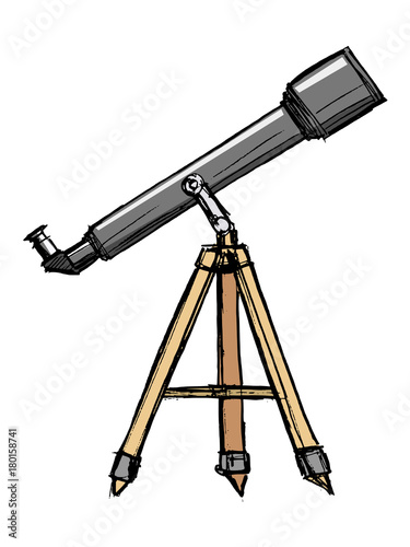 sketch of telescope