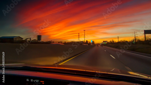 Dashboard Sunset