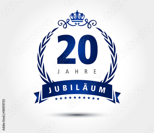 20 Jubilaeum laurel krone