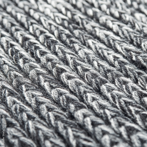 Natural Knitted Wool Background.