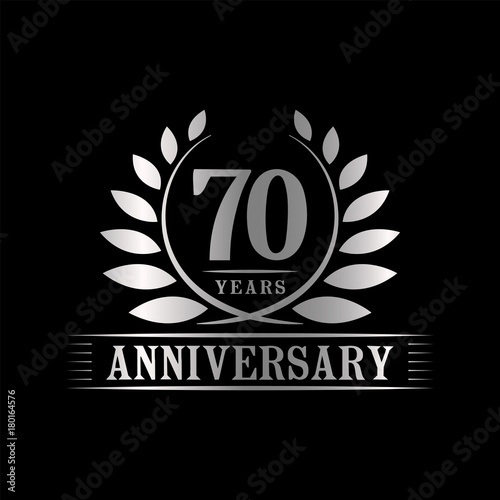 70 years anniversary logo template. 