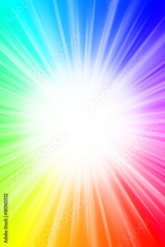 Abstract background - rainbow, explosion