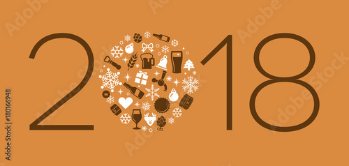 Weihnachtskarte 2018 Bier