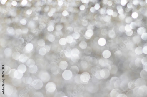 White bokeh light blur abstract background