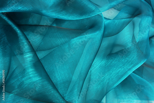 Fotografia closeup of the wavy organza fabric