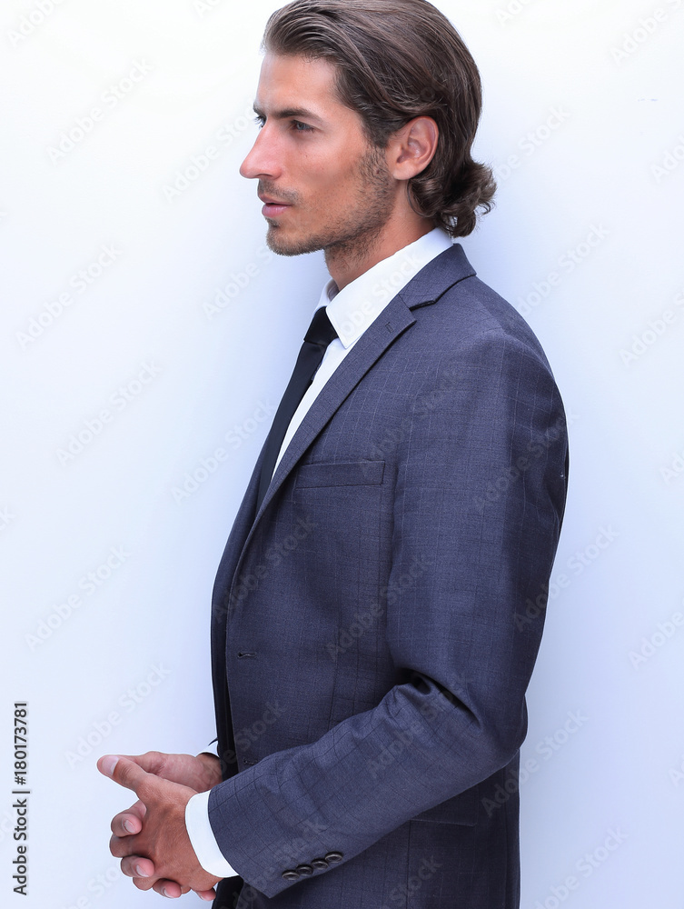 Fototapeta premium closeup.portrait of confident business man