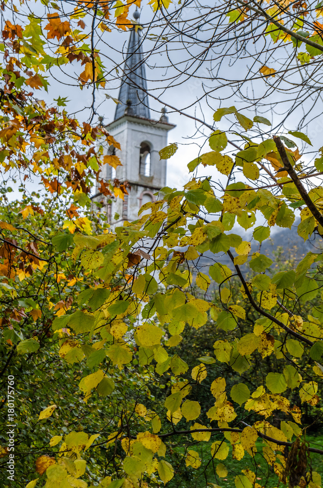 Rustic mountain village in northern Spain