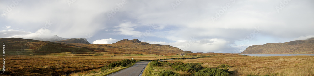 Panorama near Loch Shin