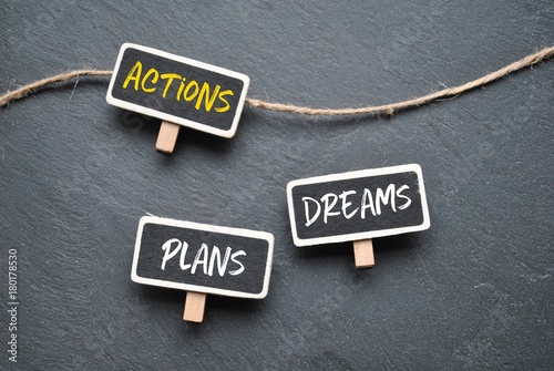 Actions contra dreams and plans