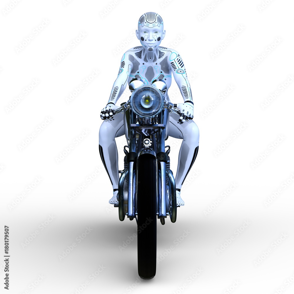 女性ロボットライダー