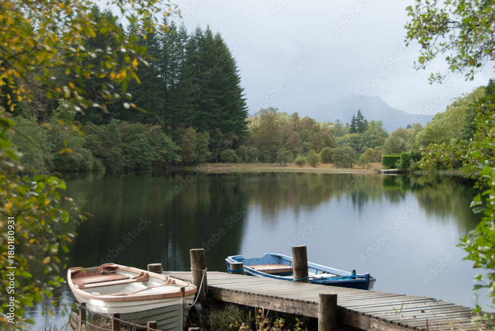 Loch and boats