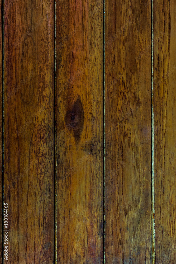 a close-up of a wooden surface with several vertical planks. a close-up of a wooden surface with several vertical planks.