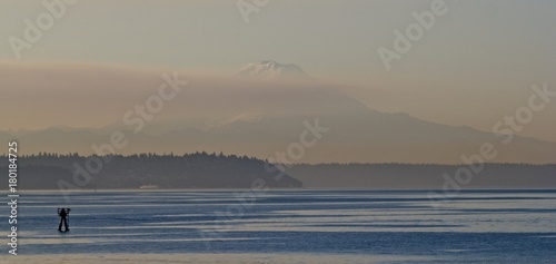 Mount Rainer In Mist