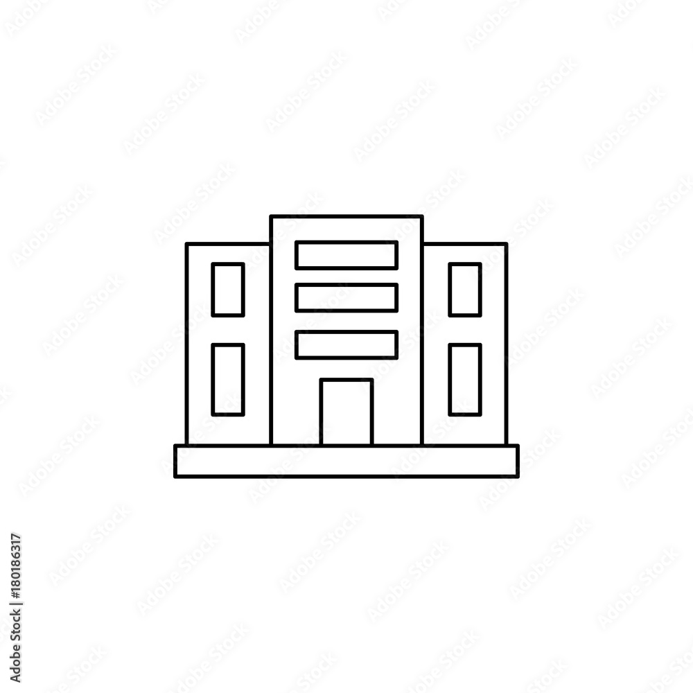 Building appartments icon. Real estate element. Premium quality graphic design. Signs, outline symbols collection, simple thin line icon for websites, web design, mobile app