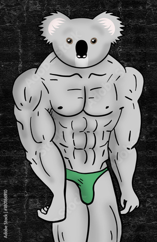 Fototapeta Naklejka Na Ścianę i Meble -  strong koala