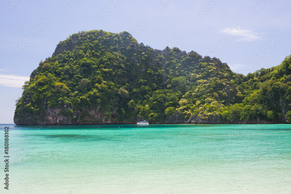 custom made wallpaper toronto digitalbeautiful beach and sea with mountain background. Clear sea. Summer time. Relax on holidays. Travel